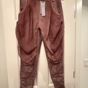 Pretty Angel Dusty Rose Lace Joggers